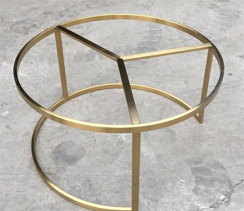 金色不銹鋼茶幾